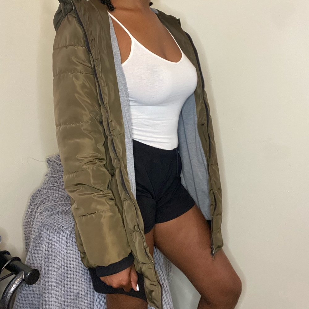 Green coat